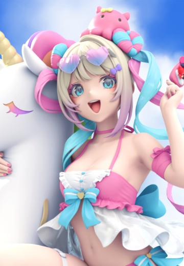 主播女孩重度依赖 超天酱 泳装 | Hpoi手办维基