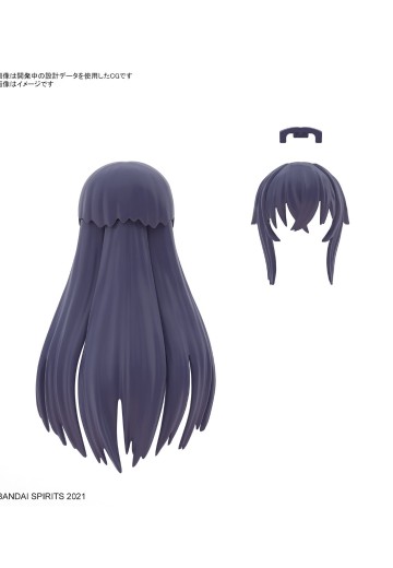 30MS 自定义发型配件8 全4种 长发3[深蓝色1] | Hpoi手办维基