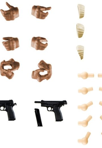 小军械库 LAOP14 创彩少女庭园用 战术手套2 手枪套装（沙色）