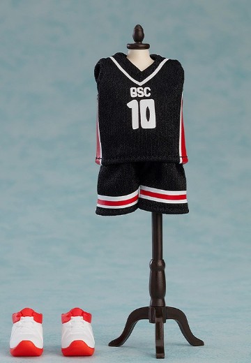 粘土娃 服装套组 篮球服 （黑色/红色） | Hpoi手办维基