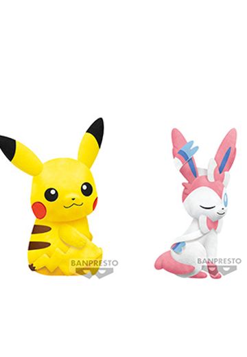 宝可梦毛绒玩偶 休闲时光 皮卡丘 仙子伊布 | Hpoi手办维基