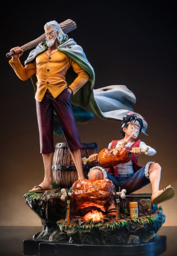 MINI STATUE 航海王 蒙奇·D·路飞 与 希尔巴兹.雷利 | Hpoi手办维基