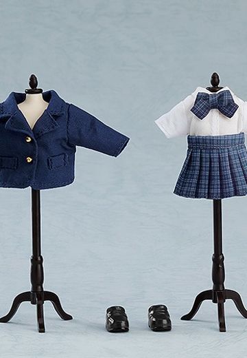 粘土娃 服装套组 制服外套:女孩（藏青色/粉红色）