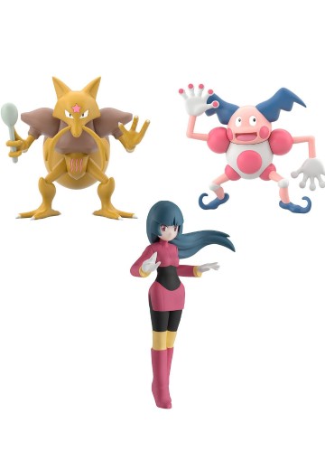 宝可梦比例世界 关都地区 娜姿+勇基拉+魔墙人偶 | Hpoi手办维基