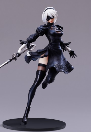 尼尔：自动人形 FORM-ISM 2B（寄叶二号B型） | Hpoi手办维基