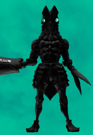 threezeroX 大山龙 赛罗奥特曼英雄传 黑暗巴尔坦（剪影版本） | Hpoi手办维基