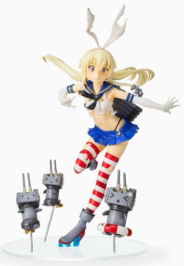 超级景品 舰队Collection -舰娘- 岛风 改 & 连装砲酱 中破Ver. | Hpoi手办维基