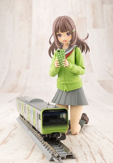 创彩少女庭园 结城圆 冬装 夜莺色 与 先头车博物馆 E235系 山手线 创彩少女庭园电车 套装 | Hpoi手办维基