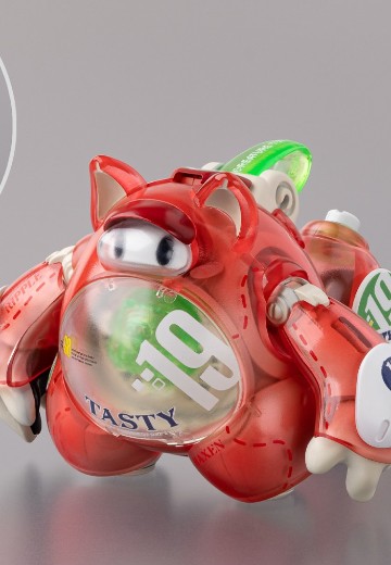 LUNCH BOX 小浣熊电车拼装模型 熊丸 石榴红 | Hpoi手办维基