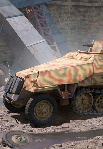 编号:00942 1/35 装甲车辆系列 Sd.Kfz 251 D型半履带输送车 | Hpoi手办维基