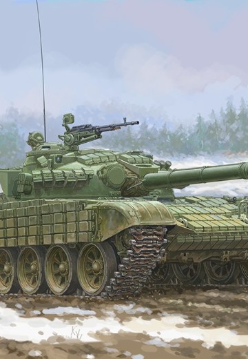 编号:09602 1/35 装甲车辆系列 苏联T-72乌拉尔挂“接触1”型装甲 | Hpoi手办维基