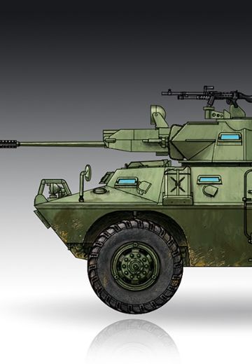 编号:07441 1/35 装甲车辆系列 美国V-150型轮式装甲车20mm炮塔型 | Hpoi手办维基