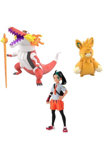 宝可梦比例世界 帕底亚地区 妮莫+骨纹巨声鳄+巴布土拨