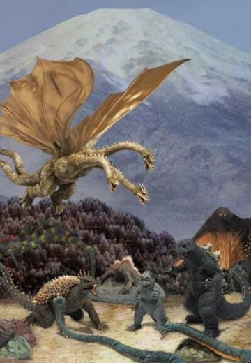 东宝大怪兽系列 怪兽总攻击 50周年纪念 怪兽11体套装 | Hpoi手办维基