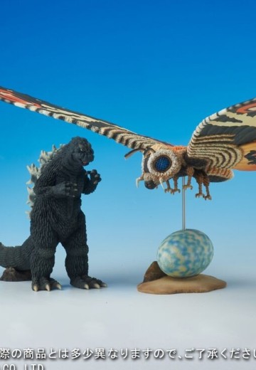 东宝特摄博物馆  摩斯拉大战哥斯拉 摩斯拉（1964）+ 哥斯拉（1964）限定套装 | Hpoi手办维基