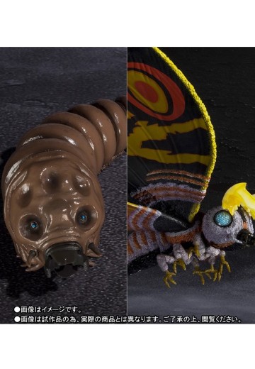 S.H.MonsterArts  哥斯拉大战魔斯拉 成虫魔斯拉+幼虫魔斯拉 特别配色 | Hpoi手办维基