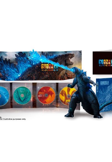 哥斯拉2：怪兽之王 限量光盘四件套+S.H.MonsterArts 哥斯拉[2019] 海报配色版