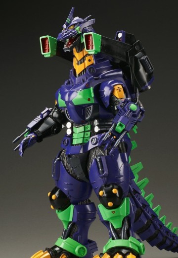 东宝30厘米系列 哥斯拉大战新世纪福音战士 3式机龙（2002版）重武装型 EVA初号机配色