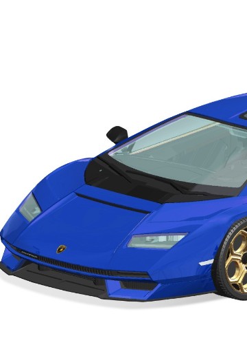 卡扣组合型套件 No.19-F 兰博基尼 COUNTACH LPI 800-4（金属蓝） | Hpoi手办维基