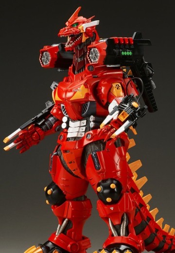 东宝30厘米系列 哥斯拉大战新世纪福音战士 3式机龙（2003版）重武装型 EVA2号机配色