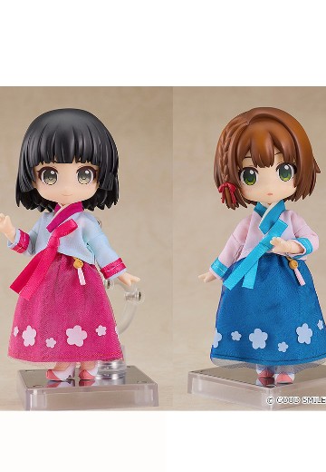 粘土娃 服装套组 世界之旅：韩国女孩(粉红色/蓝色) | Hpoi手办维基