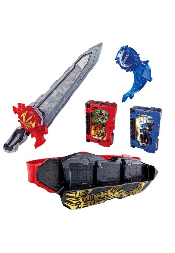 假面骑士圣刃系列 变身腰带 DX圣剑 剑驱动器+水势剑流水纹章+雄狮战记奇幻驱动书