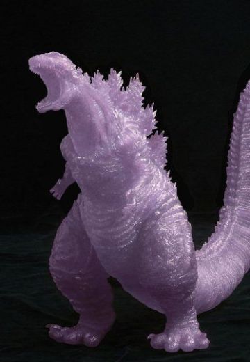 东宝大怪兽系列 新·哥斯拉 哥斯拉 软胶套件（咆哮荧光紫透明版） | Hpoi手办维基