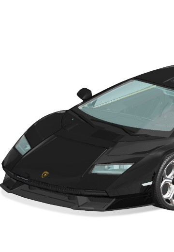 卡扣组合型套件 No.19-D 兰博基尼 COUNTACH LPI 800-4（黑色） | Hpoi手办维基