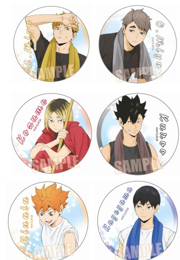 排球少年 泳池打扫 徽章 | Hpoi手办维基