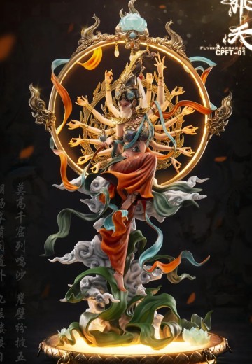 敦煌飞天系列 敦煌飞天 千手玄女 彩绘版