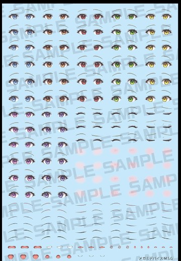 女神装置 M.S.G BUSTER DOLL 圣骑士用眼睛贴纸套装 | Hpoi手办维基