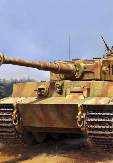 编号:00945 1/16 装甲车辆系列 德国虎1重型坦克-后期型