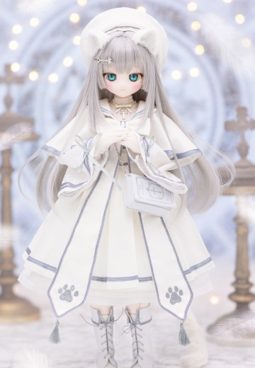 AOD527-FFW  s*t*j × 艾莉丝收集 小型 芙露露～毛绒绒的牧师小猫～白猫 | Hpoi手办维基