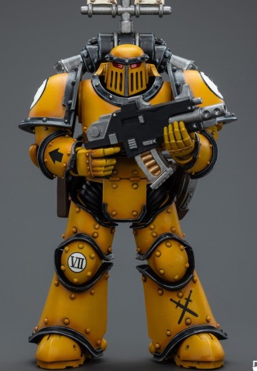 战锤:荷鲁斯之乱 帝国之拳 MkIII军团战术小队 佩戴军旗的军团士兵 | Hpoi手办维基