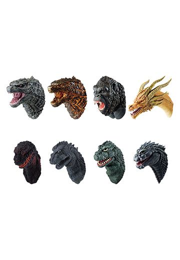 一番赏 哥斯拉大战金刚 F奖 怪兽头雕磁铁 | Hpoi手办维基