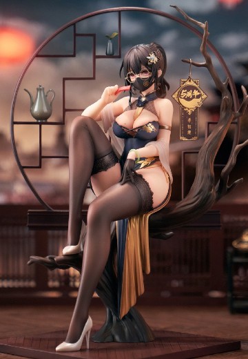 虾米大模王 夏芈「幸」相逢 旗袍 玄墨 | Hpoi手办维基