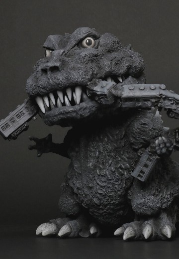 巨型系列×Q版拟真 哥斯拉（1954）黑白配色版 | Hpoi手办维基