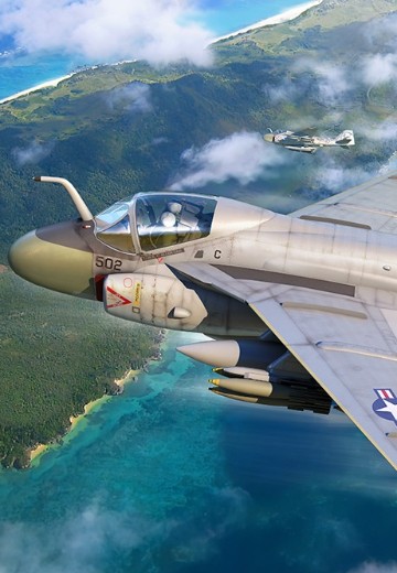 编号：01641 1/72 军用飞机系列 美国A-6E