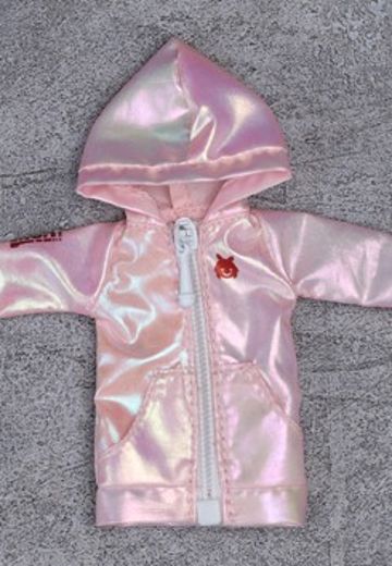 炫彩浅粉色布制外套