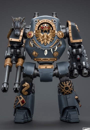 战锤:荷鲁斯叛乱 太空野狼 配备重力爆矢加农炮的蔑视者无畏机甲 | Hpoi手办维基