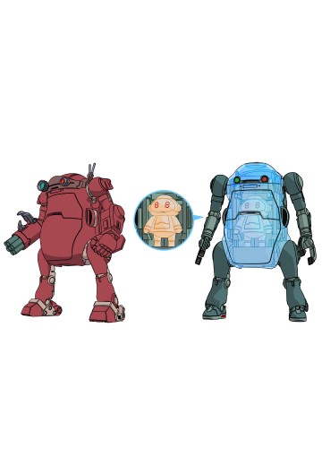 机动机器人WeGo 装甲骑兵联名款Vol.2 野犬 与 吉吉元素胶囊 | Hpoi手办维基