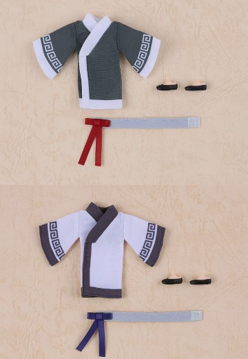 粘土娃 服装套组 世界之旅：中国男孩 （黑色／白色） | Hpoi手办维基