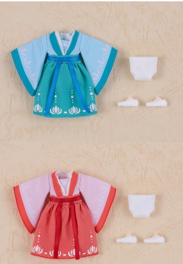 粘土娃 服装套组 世界之旅：中国女孩 （蓝色／红色） | Hpoi手办维基