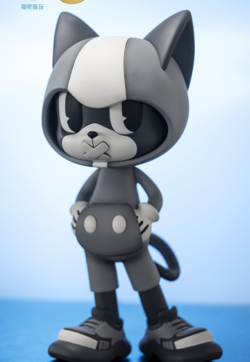 潮玩猫小兜 400% 经典灰白款 | Hpoi手办维基