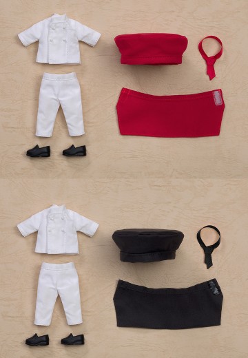 粘土娃 工作穿搭 甜点师（红色／黑色） | Hpoi手办维基