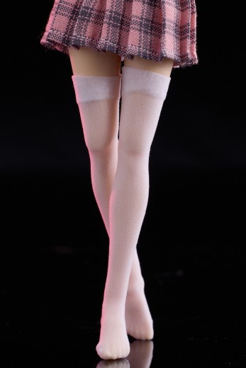 SB05 无缝真丝长筒袜 机娘服装包 白色/黑色/肤色