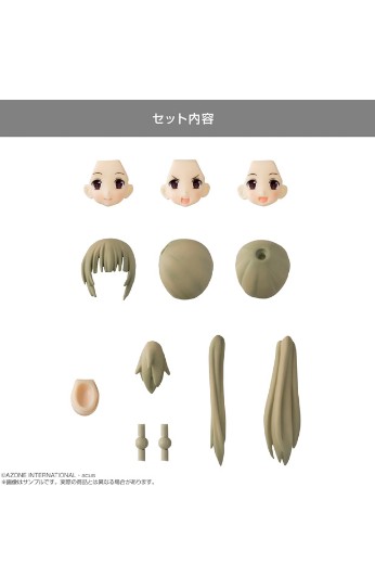 突击莉莉定制系列 头部零件套装 TYPE-A 亚麻色 | Hpoi手办维基