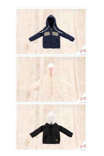 创彩少女庭园 小衣橱 拉链连帽衫 海军蓝/淡粉色/黑色 | Hpoi手办维基