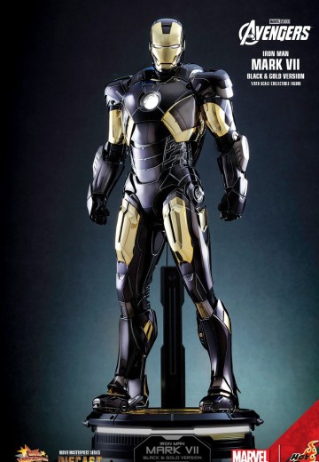 MMS741D61 复仇者联盟 钢铁侠 7号装甲 黑金电镀色版 | Hpoi手办维基