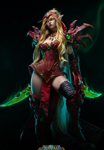 魔兽世界 瓦莉拉 硅胶全身像